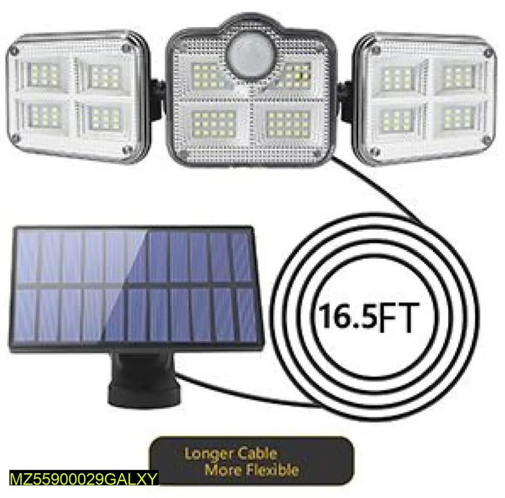 Solar motion sensor outdoor wall light